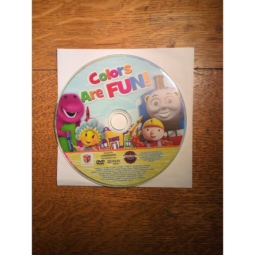 Colors Are Fun! Dvd Disc Only